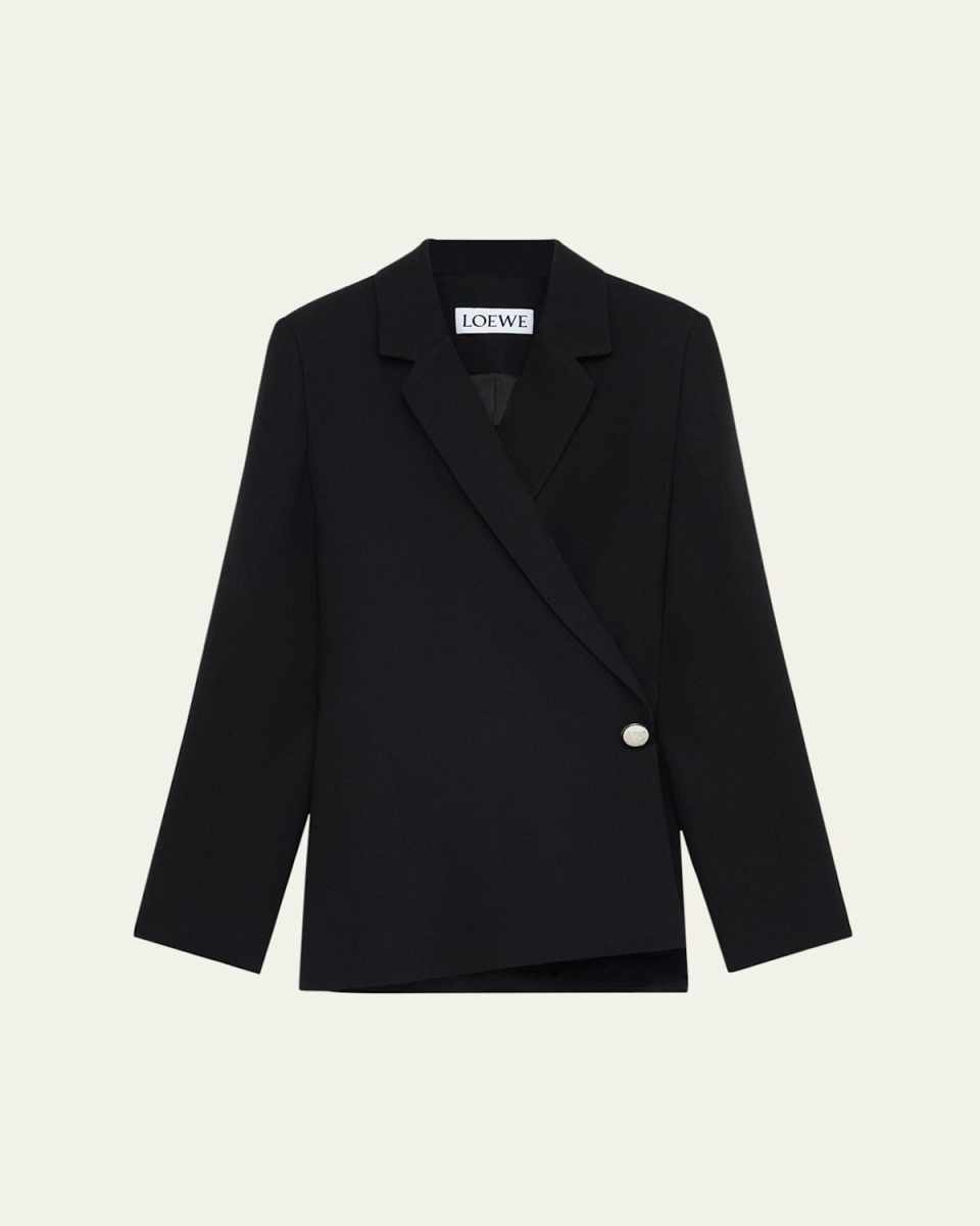 Pebble Single-Breasted Wrap Blazer